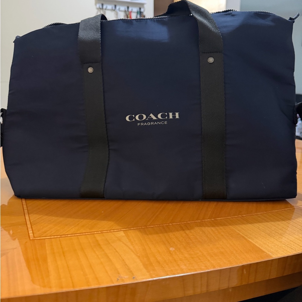 Coach Fragrance Men's Navy Duffel Bag - Picture 2 of 6